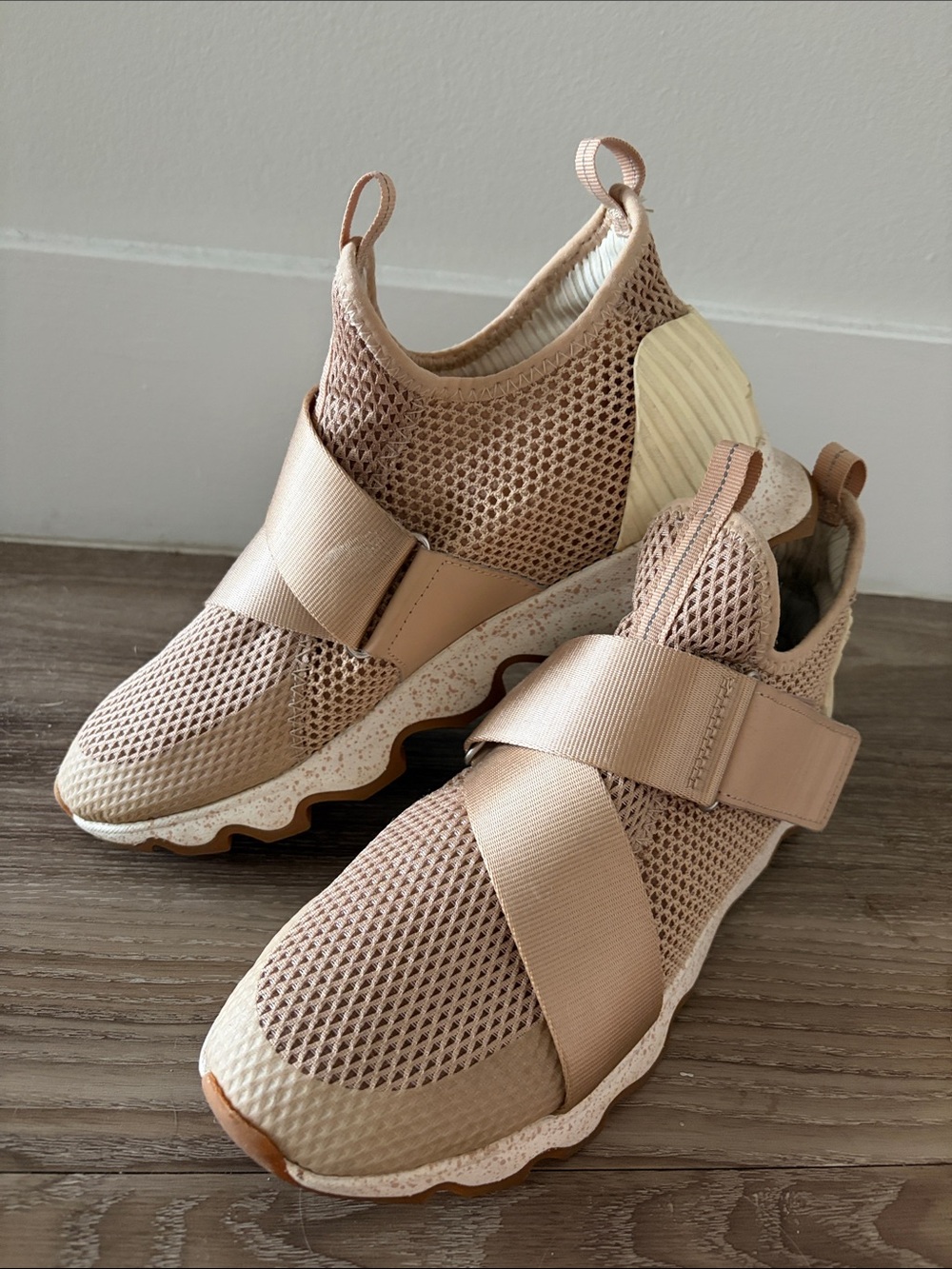Sorel Breathable Slip-On Women's Athletic Sneakers in Blush